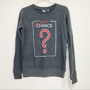 Junk Food Clothing Black Sweatshirt with Red Graphic